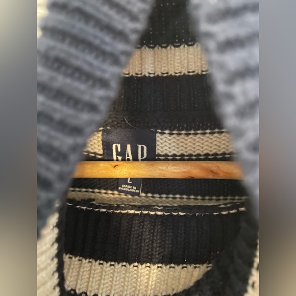 Gap Navy Striped Turtleneck Sweater - Picture 5 of 9
